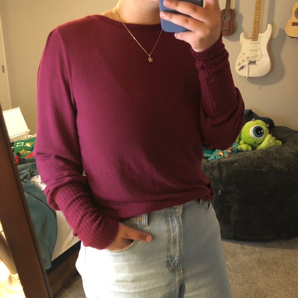Target Burgundy Blouse